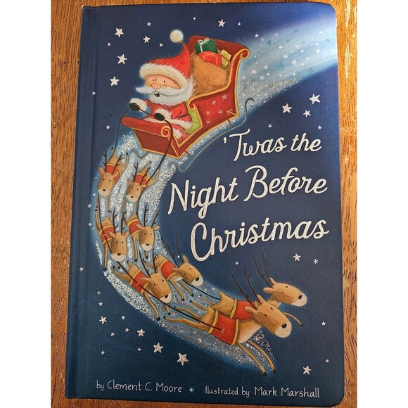 Christmas Children's Book Twas the Night Before Christmas Hard Cover - Picture 1 of 2